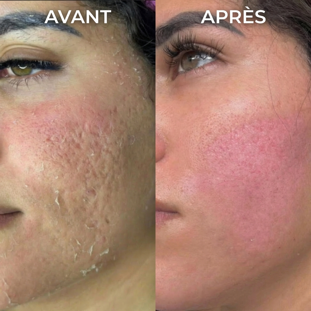 Peeling Treatment Before and After